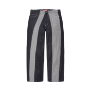 Supreme Paneled Stripe Baggy Jeans Rigid Indigo - 25SS