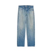 Auralee Selvedge Faded Heavy Denim Wide Pants Faded Indigo