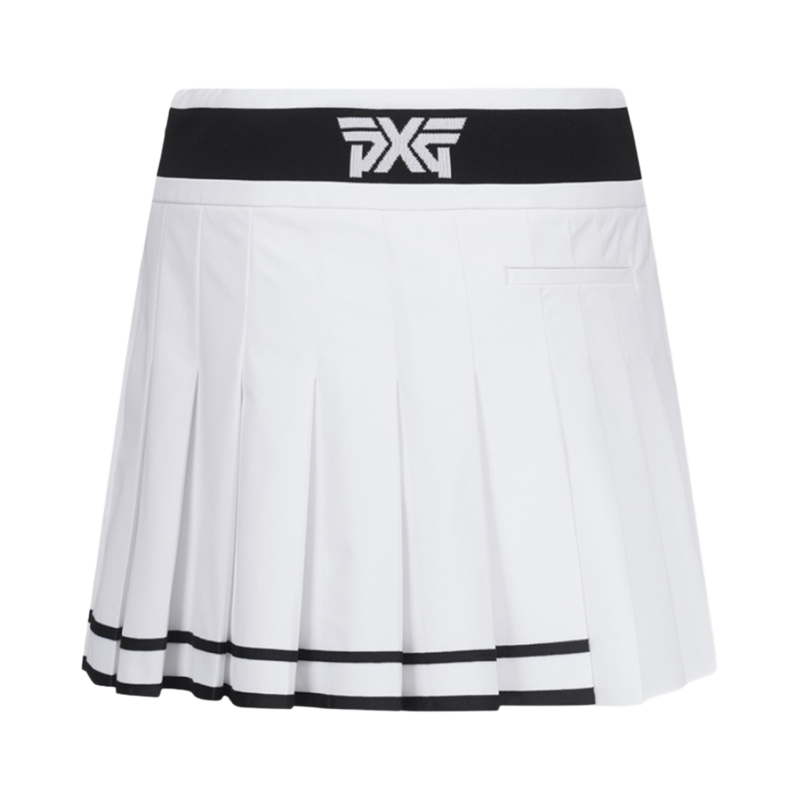 (W) 피엑스지 썸머 언밸런스드 플리츠 스커트 화이트((W) PXG Summer Unbalanced Pleated Skirt White) - 2