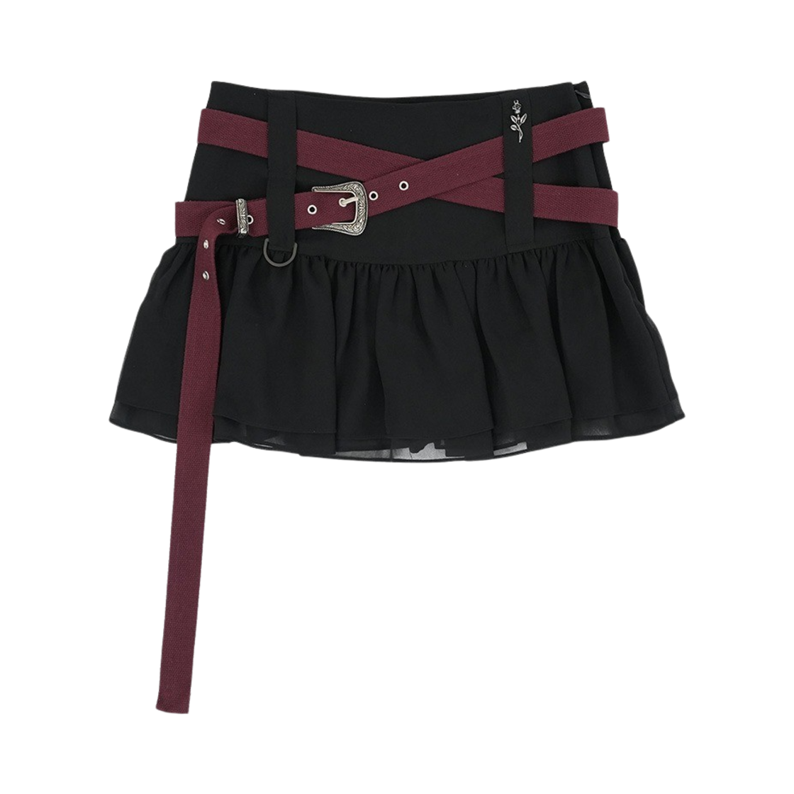 엘프엘프엘프 아카이브스 우먼 웨스턴 스커트 와인(Elfelfelf Archives Women Western Skirt Wine)