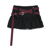 Elfelfelf Archives Women Western Skirt Wine
