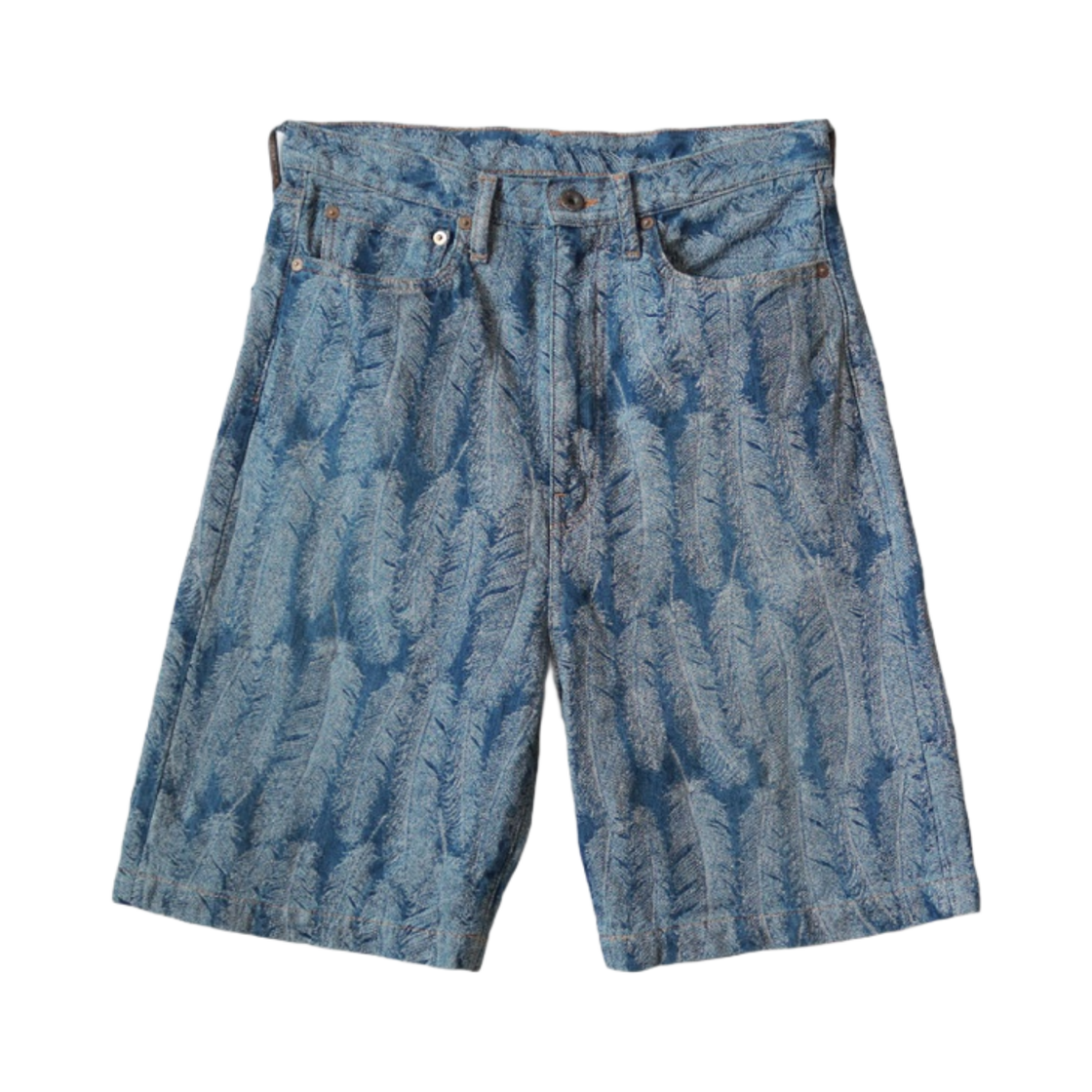 캐피탈 12온즈 맥파이 데님 5P 쇼츠 라이트 인디고(Kapital 12 oz. Magpie Denim 5P Shorts Light Indigo)