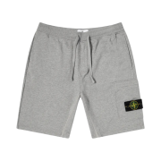 Stone Island 64651 Fleece Bermuda Shorts Melange Grey - 22SS