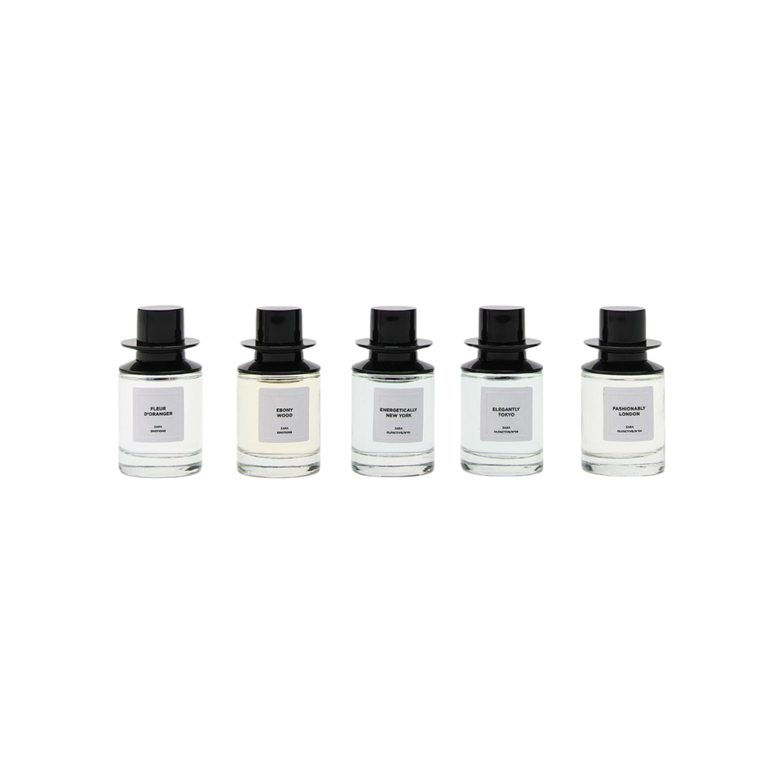 자라 x 조 말론 이모션스 바이브런트 시티즈 디스커버리 세트 7.5ml x 5(Zara x Jo Malone Emotions Vibrant Cities Discovery Set 7.5ml x 5)