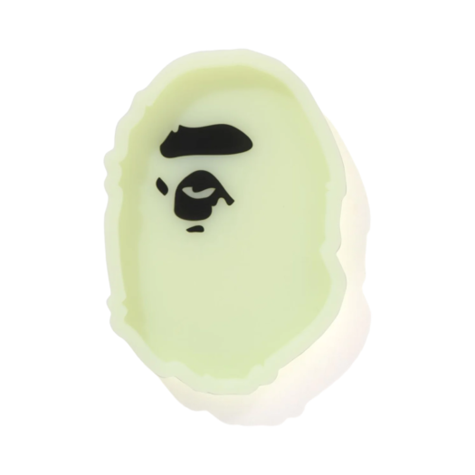 0ZXACM022821O BAPE Ape Head Glow in The Dark Tray Green