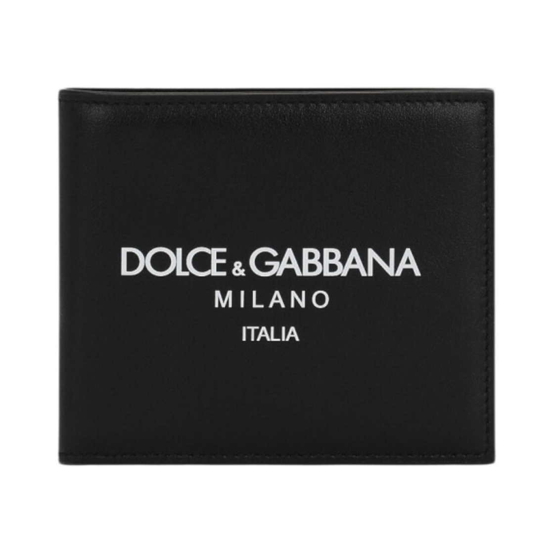 BP1321-AN244-HNII7 Dolce & Gabbana Calfskin Bifold Wallet with Logo Multicolor