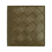 Bottega Veneta Intrecciato Slim Bi-Fold Wallet Mud