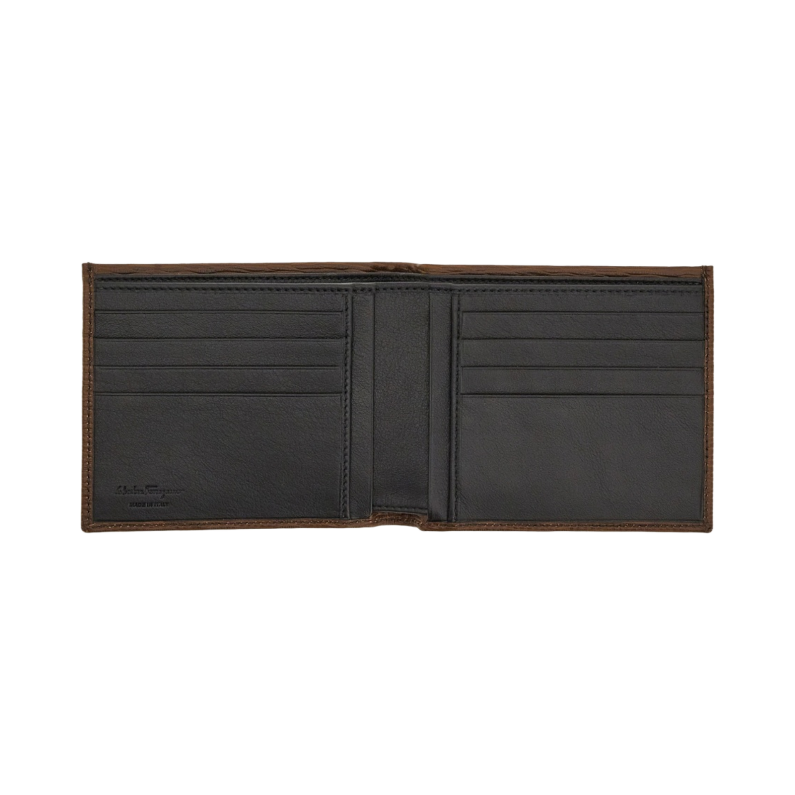 페라가모 간치니 지갑 브라운 블랙(Ferragamo Gancini Wallet Brown Black) - 3