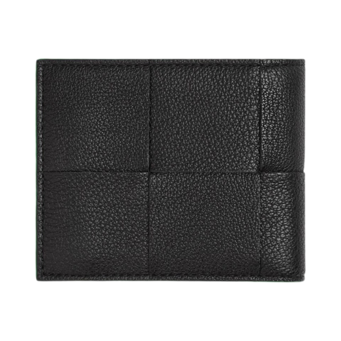 보테가 베네타 코인 반지갑 블랙 패러킷(Bottega Veneta Bi-Fold Wallet with Coin Purse Black Parakeet) - 3