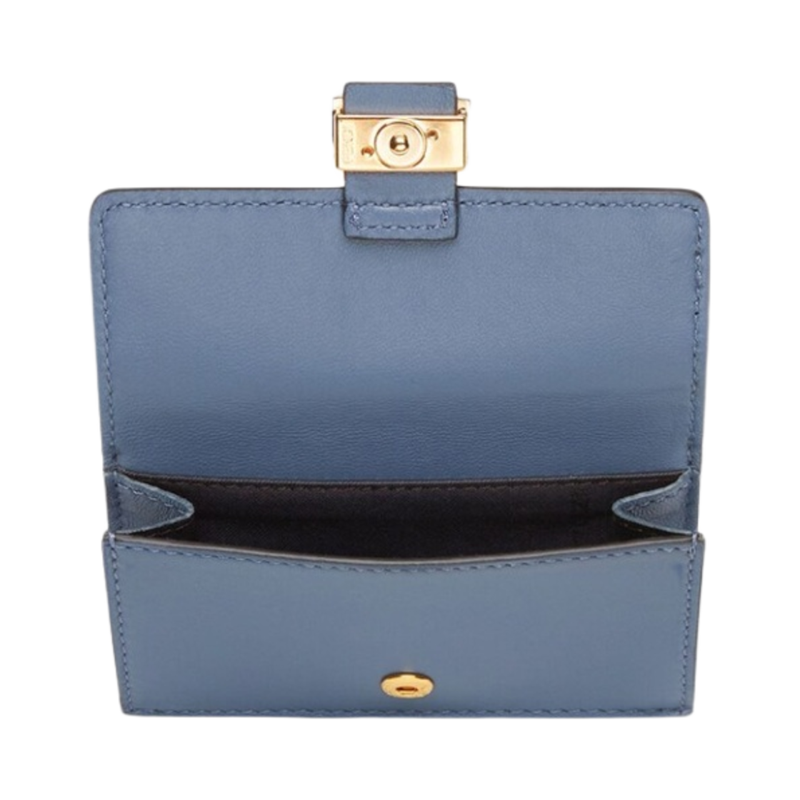 펜디 나파 레더 카드 홀더 블루(Fendi Nappa Leather Card Holder Blue) - 2