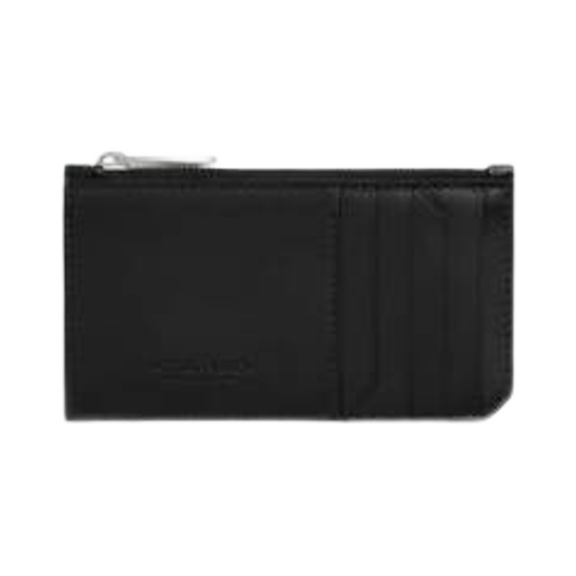 805827V4LQ18803 Bottega Veneta Intrecciato Piccolo Zipped Card Case Black