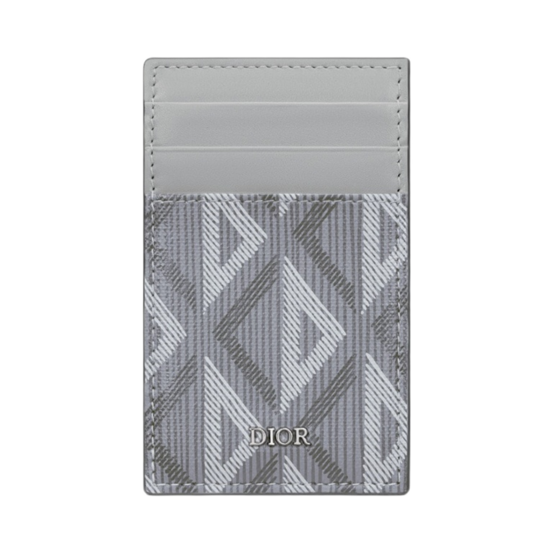 디올 카드 홀더 빌 클립 디올 그레이 CD 다이아몬드 캔버스(Dior Card Holder Bill Clip Dior Gray CD Diamond Canvas) - 1