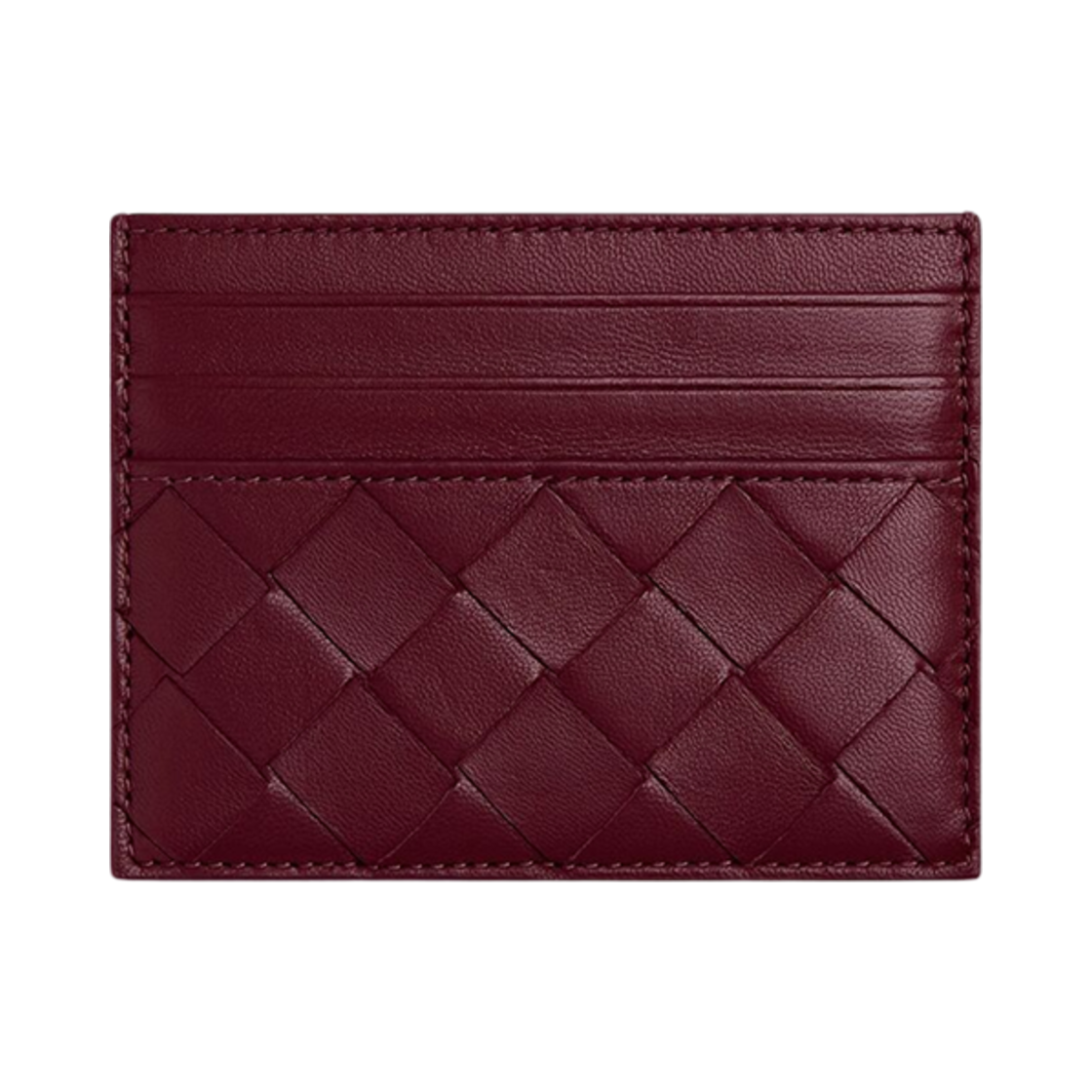796324VCPP32247 Bottega Veneta Intrecciato Credit Card Case Barolo