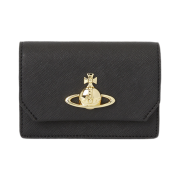 Vivienne Westwood Saffiano Leather Card Holder Black