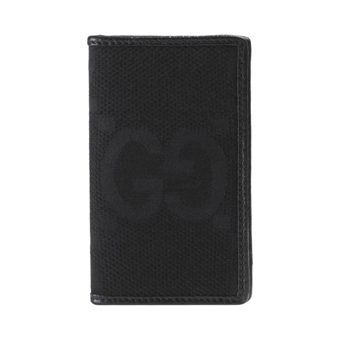구찌 점보 GG 카드 케이스 블랙 캔버스(Gucci Jumbo GG Card Case Black Canvas) - 1