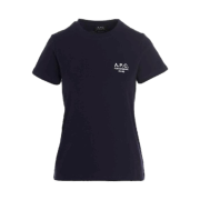 (W) A.P.C. Denise T-Shirt Dark Navy Blue