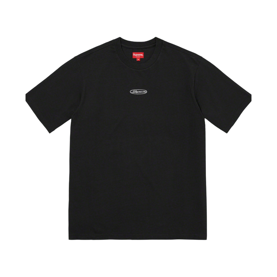 슈프림 오발 로고 숏슬리브 탑 블랙 - 23SS(Supreme Oval Logo S/S Top Black - 23SS) - 1