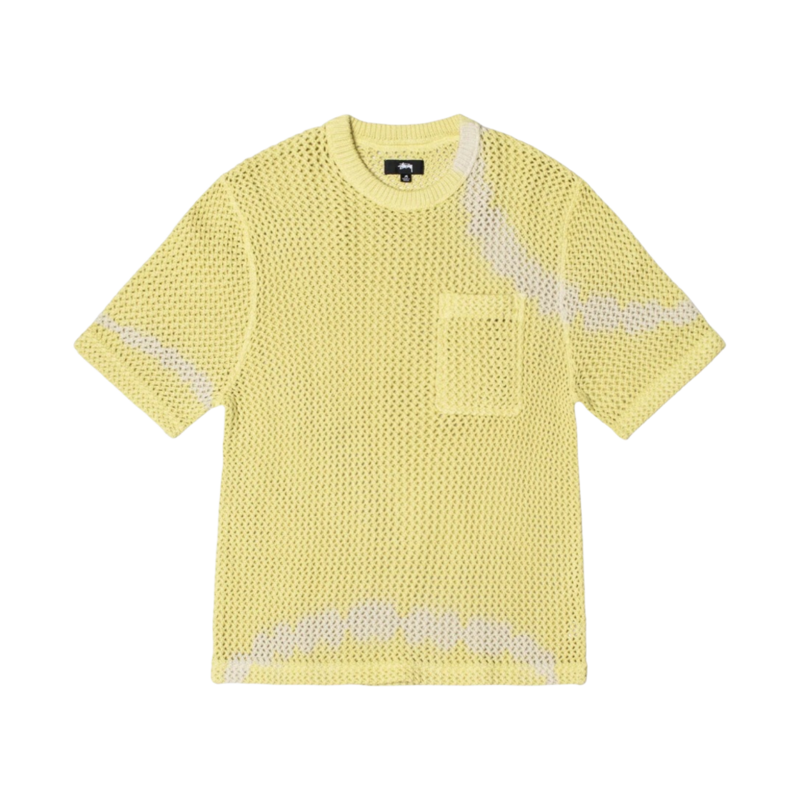 스투시 오다이드 헤비웨이트 메쉬 크루 타이다이 옐로우(Stussy O'Dyed Heavyweight Mesh Crew Tie Dye Yellow) - 1