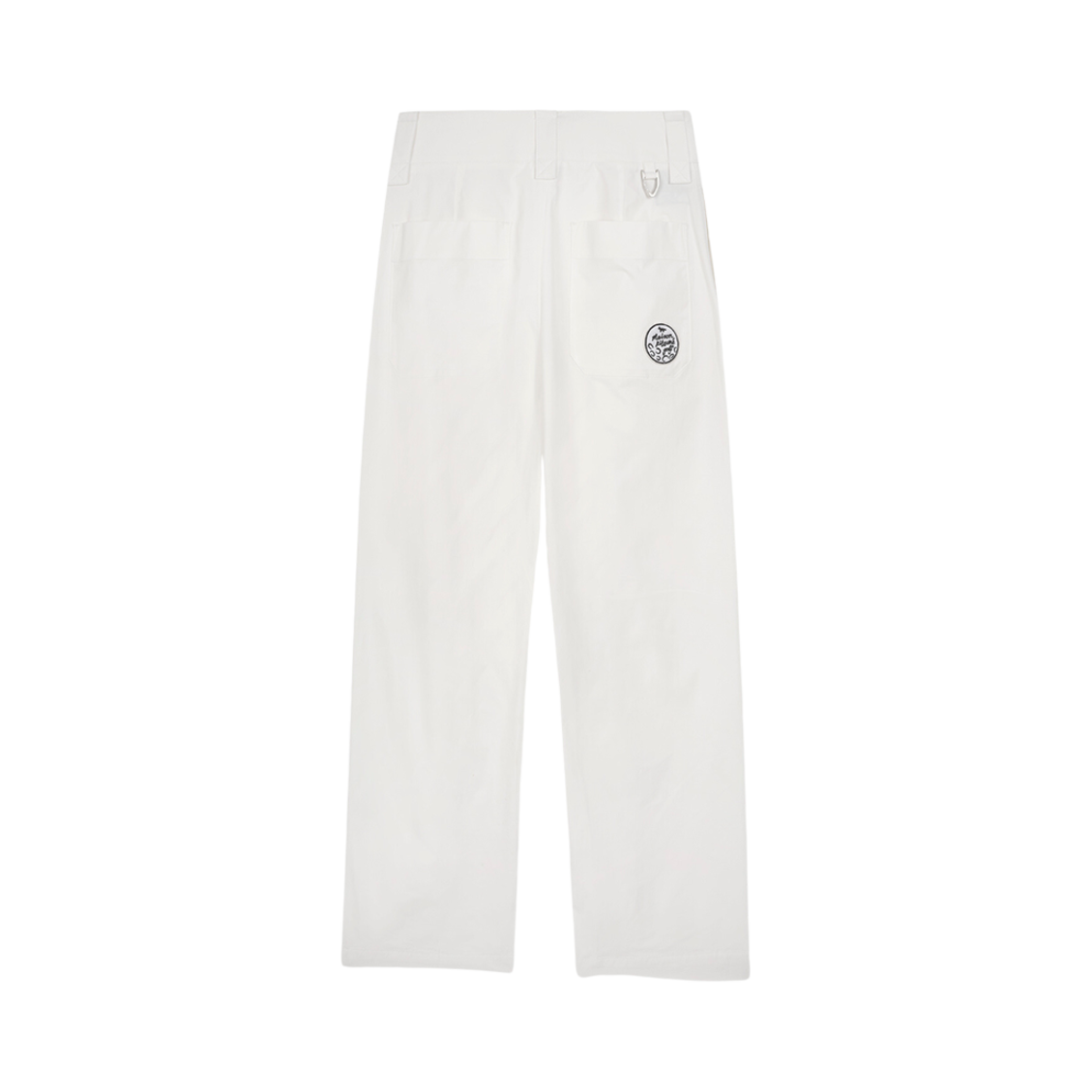 메종 키츠네 스크립트 테이퍼드 팬츠 화이트(Maison Kitsune Script Tappered Pants White) - 1