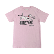 (W) Kasual Manual Jumpyy Dog T-Shirt Pink