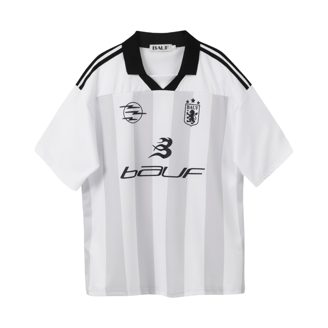 BFT-23SS-U-WHT-002 BAUF B Soccer Uniform Short Sleeve T-Shirt White - 대표 이미지 #1