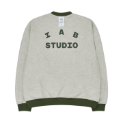 IAB Studio x D.P. Reversible Sweatshirt Oatmeal Ranger Green