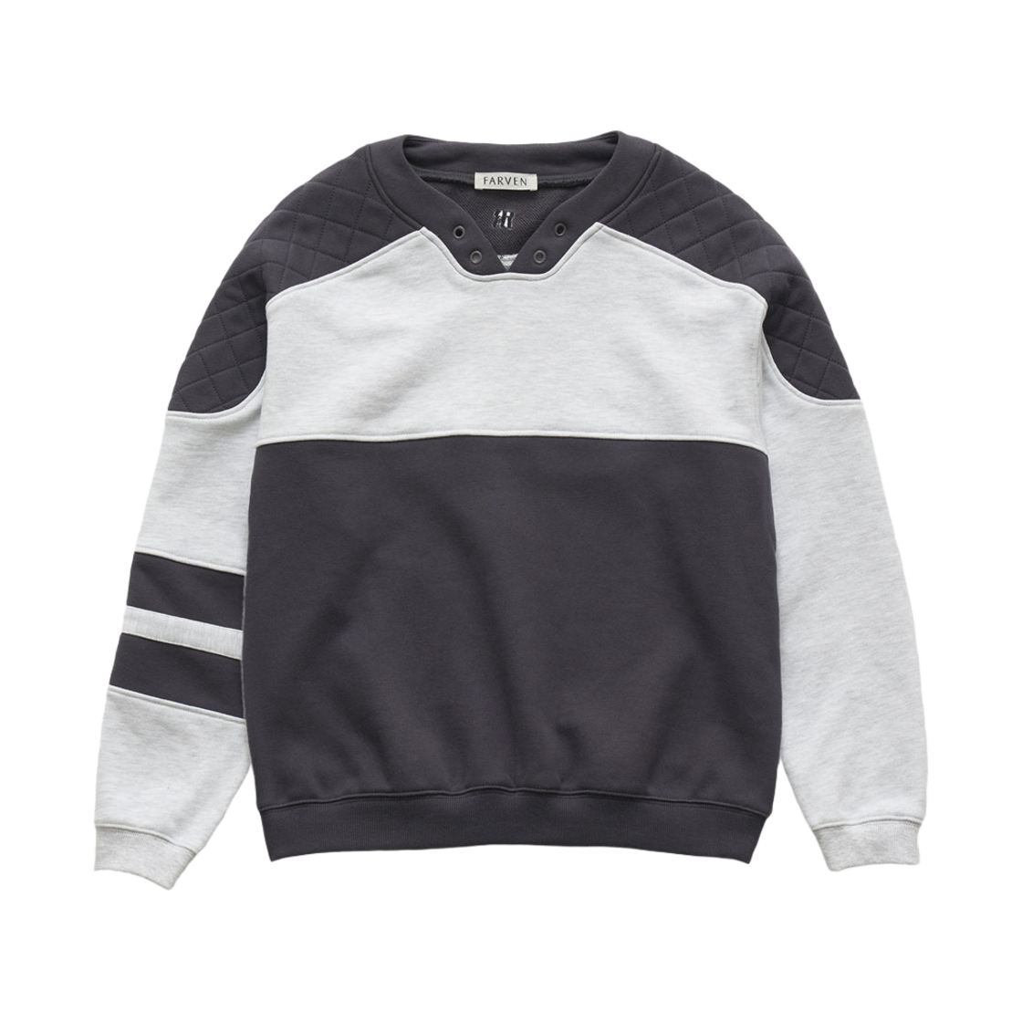 파르벵 Beton 퀼팅 스웨트셔츠 멜란지