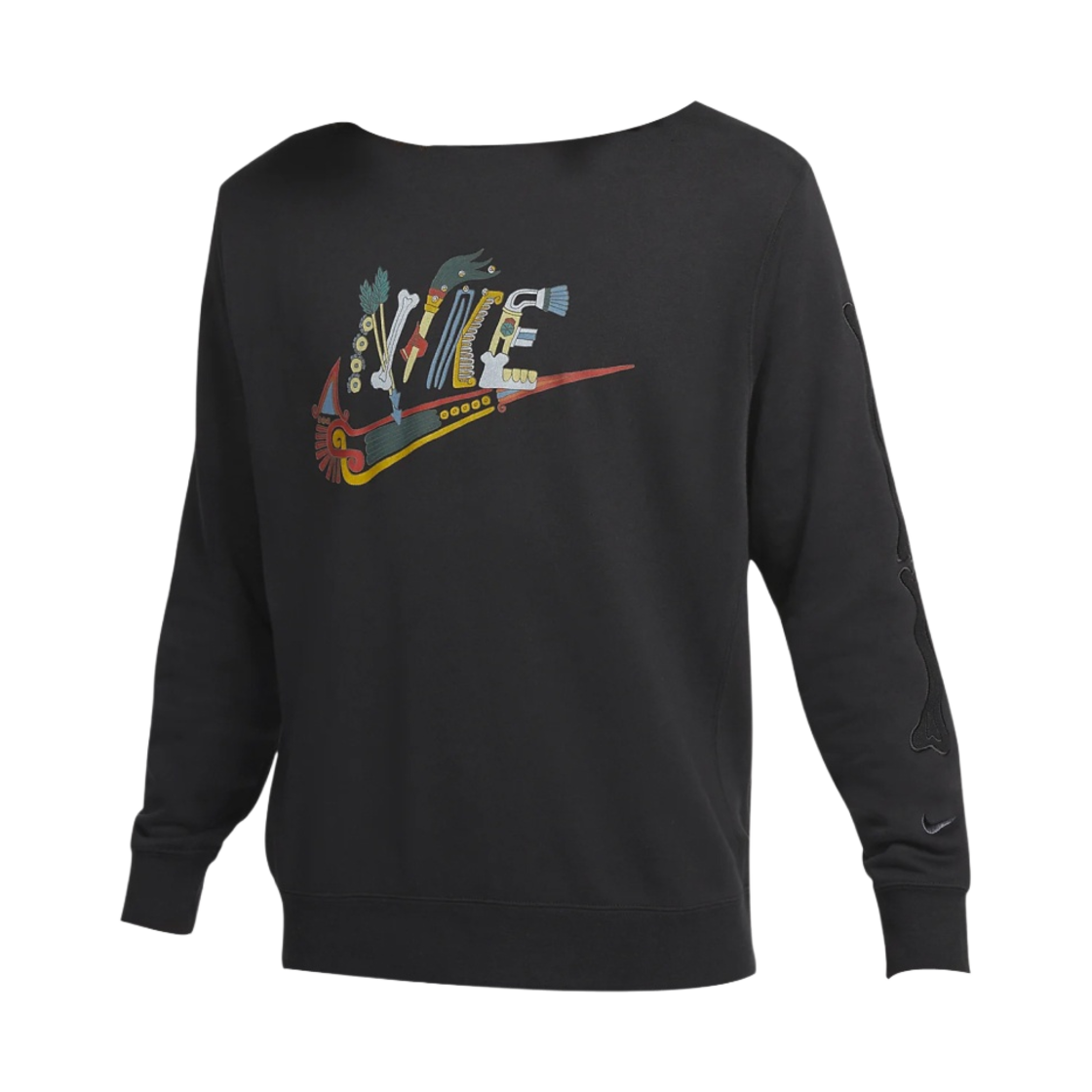 DO2956-010 Nike NSW French Terry Sweatshirt Siempre Famila Black