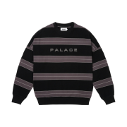 Palace Relax Stripe Crew Black - 24FW