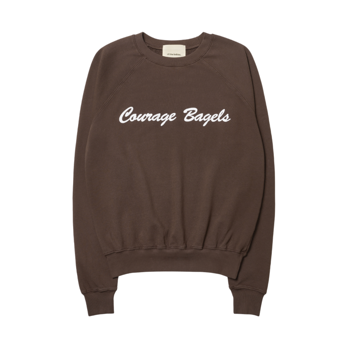 커리지 베이글 카카오 커리지 크루넥 카카오(Courage Bagels Cacao Courage Crewneck Cacao)