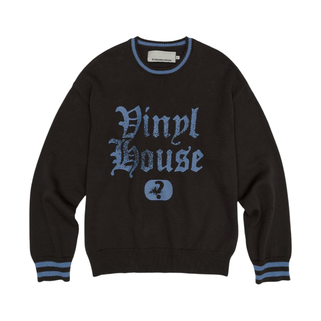 VH2ESUK600ACH Thevinylhouse Question Mark Sweater Charcoal