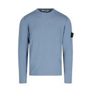 Stone Island 502B0 Crewneck Knit Powder Blue - 21SS