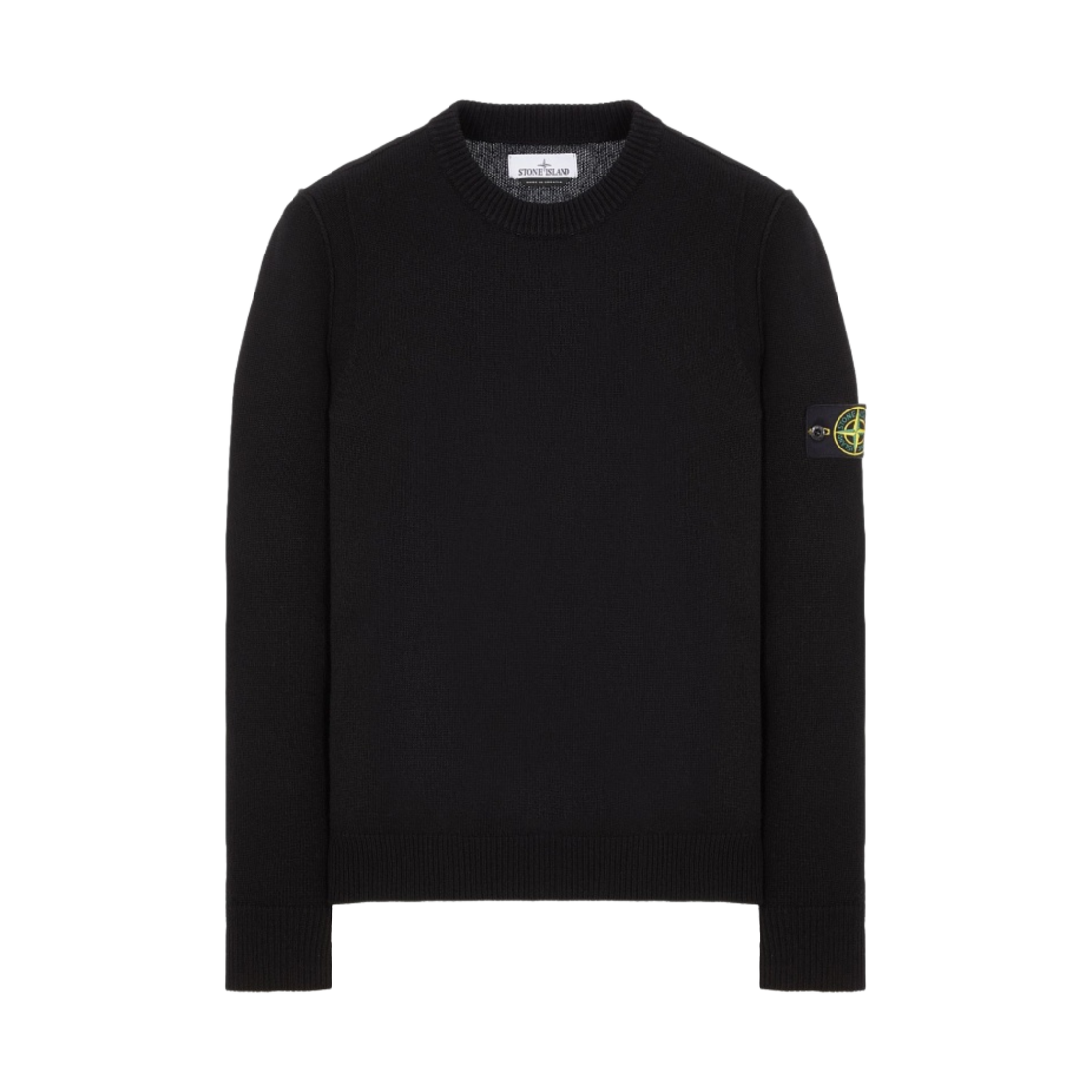 7915508A3-A0029 Stone Island 508A3 Lambswool Crewneck Knit Black - 23FW