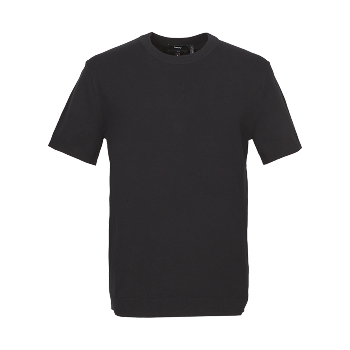 P0186709001 Theory Soris Short Sleeve Knitwear Black