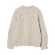 Millo Archive Crop Silhouette Knit White Melange