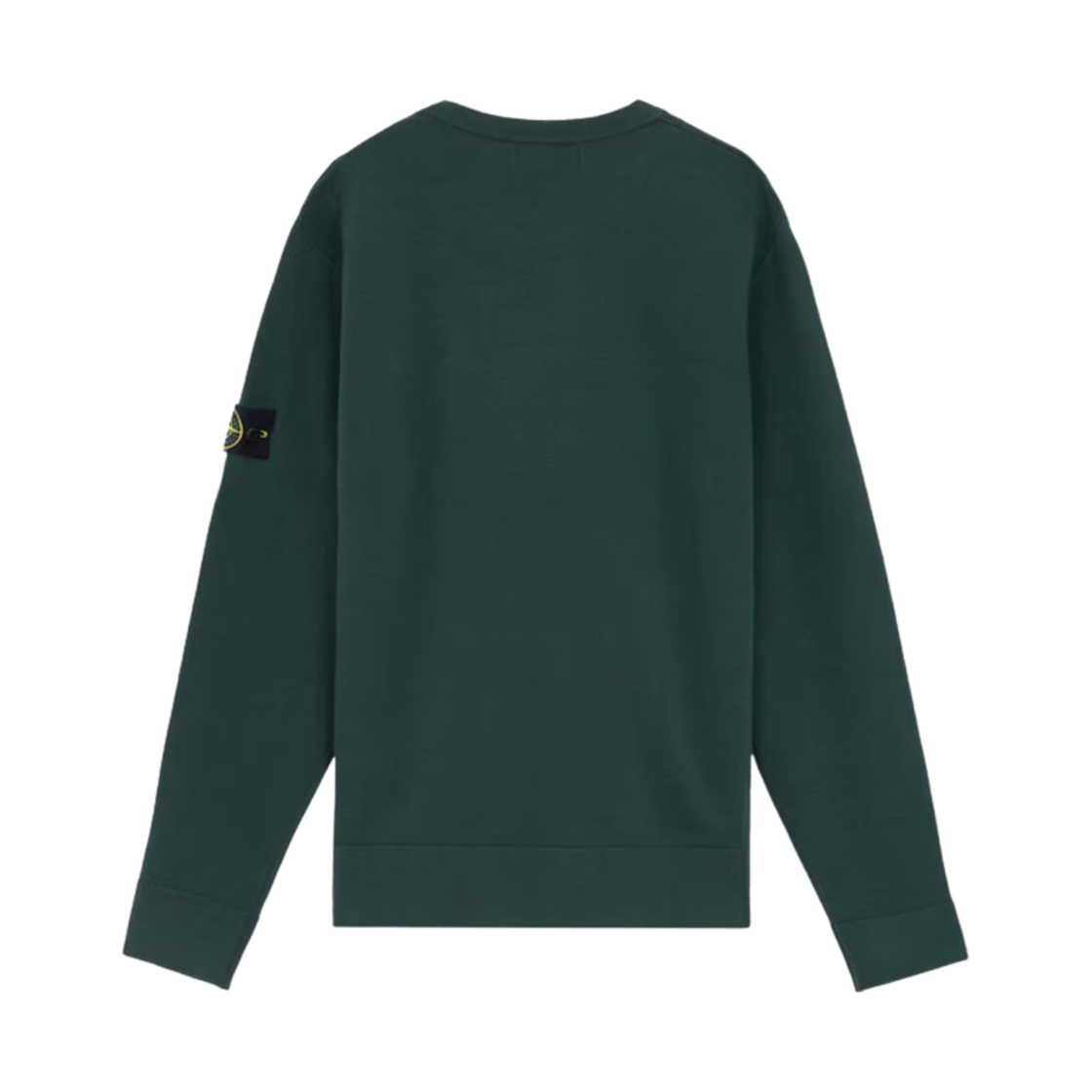 스톤 아일랜드 526A1 스트레치 RWS 울 크루넥 스웨터 위드 립드 디테일 머스크 그린 - 24FW(Stone Island 526A1 Stretch RWS Wool Crewneck Sweater with Ribbed Details Musk Green - 24FW) - 2