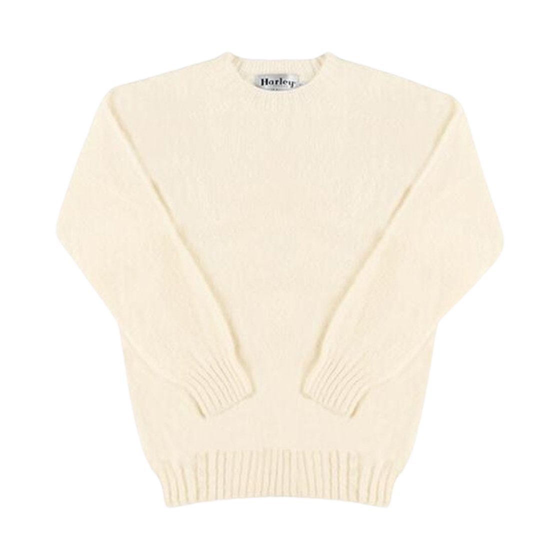 할리 오브 스코틀랜드 쉐기 독 크루넥 스웨터 윈터 화이트(Harley of Scotland Shaggy Dog Crewneck Sweater Winter White)