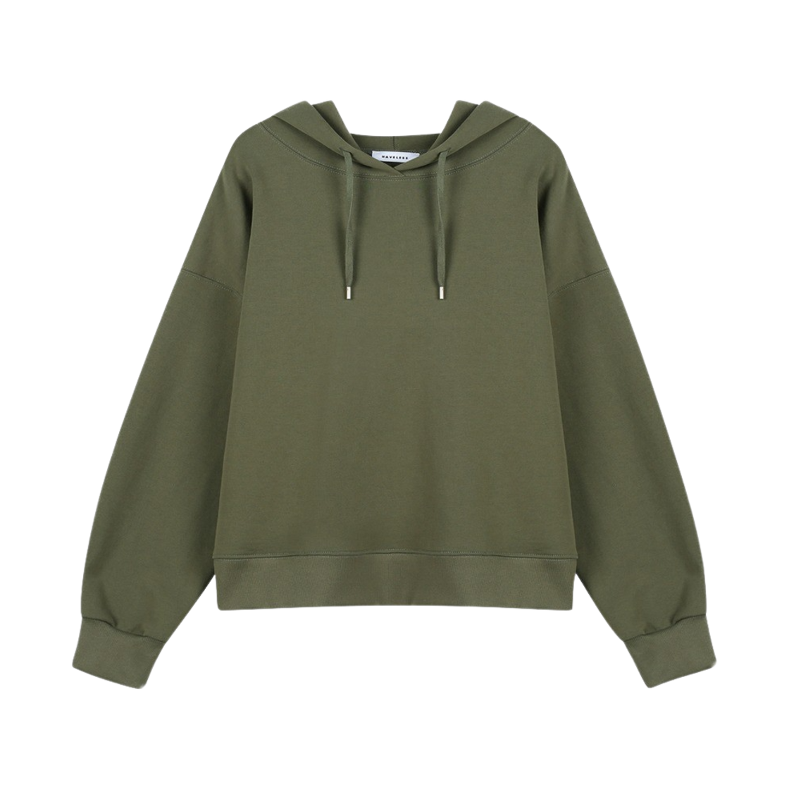 해브레스 우먼 코튼 져지 후디드 카키(Haveless Women Cotton Jersey Hooded Khaki)