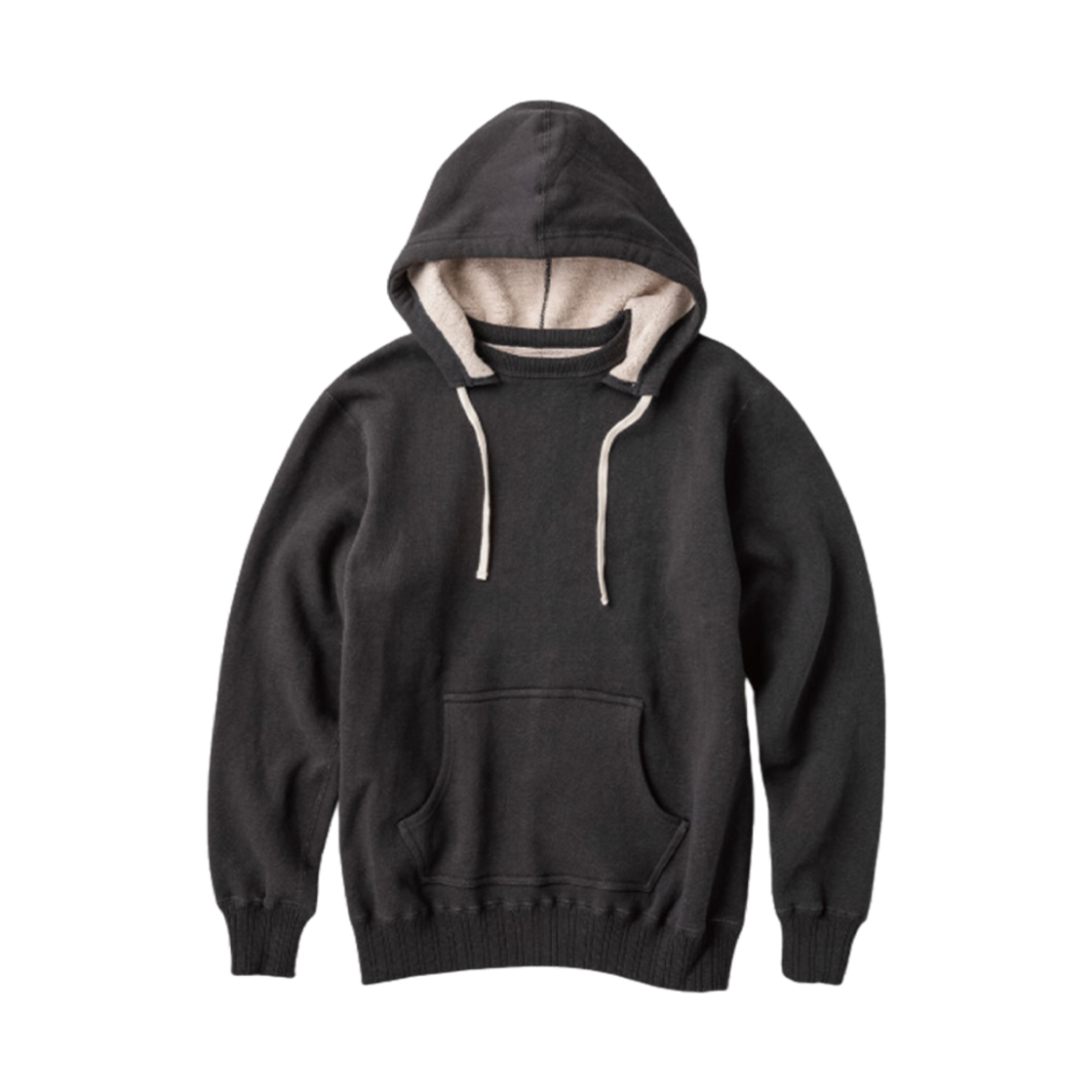 풀카운트 애프터 후드 스웨트셔츠 마더 코튼 잉크 블랙(Fullcount After Hood Sweatshirt Mother Cotton Ink Black)
