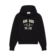 Ami Paris France Hood Sweatshirt Black