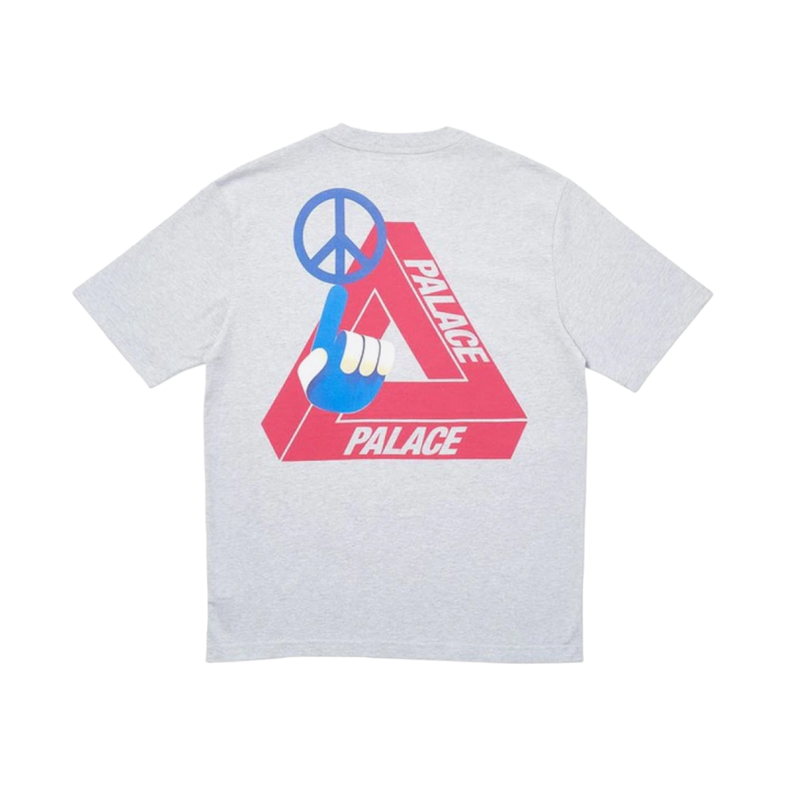 팔라스 트라이스마일러 티셔츠 그레이 말 - 20SS(Palace Tri-Smiler T-Shirt Grey Marl - 20SS) - 1