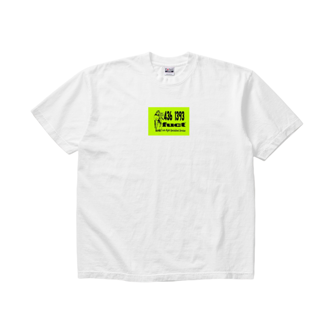 퍽트 에스코트 카드 티셔츠 화이트 - 24SS(Fuct Escort Card T-Shirt White - 24SS)