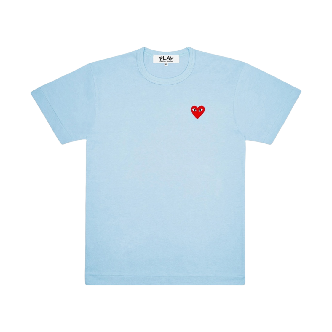 플레이 꼼데가르송 레드 하트 티셔츠 블루(Play Comme des Garcons Red Heart T-Shirt Blue)