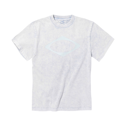 【MISCHIEF】25ss RHOMBUS WASHED BASIC T-SHIRT RHOMBUS WASHED BASIC T-SHIRT_BLEACHED LIGHT BLUE - MISCHIEF