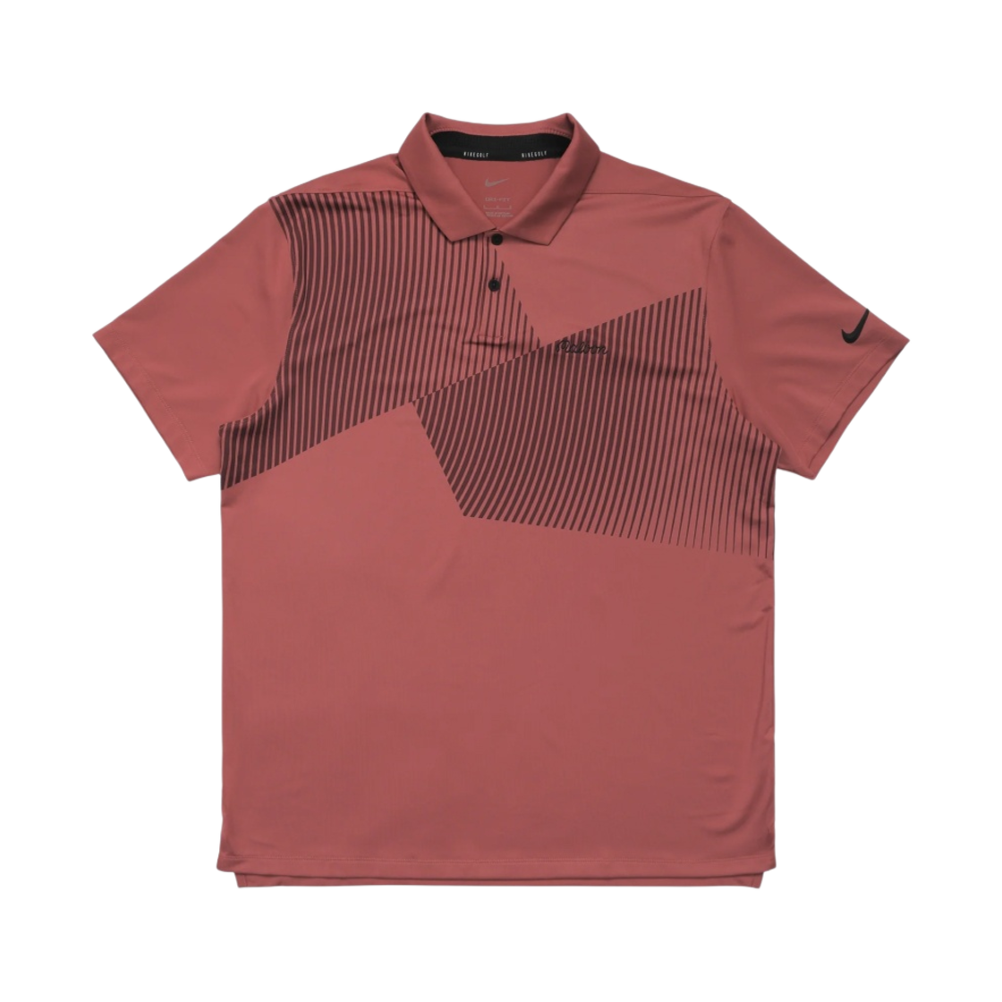 말본 골프 x 나이키 드라이핏 베이퍼 FA 프린티드 폴로 캐년 러스트(Malbon Golf x Nike Dri-Fit Vapor FA Printed Polo Canyon Rust) - 1