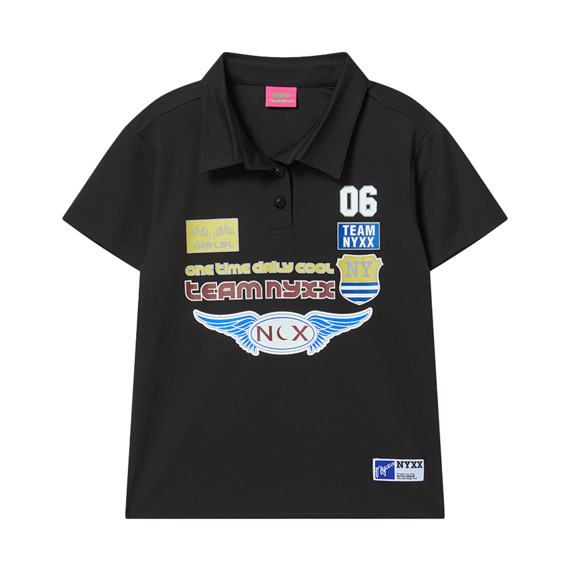 엔와이엑스엑스 레이싱 피케 폴로 셔츠 블랙