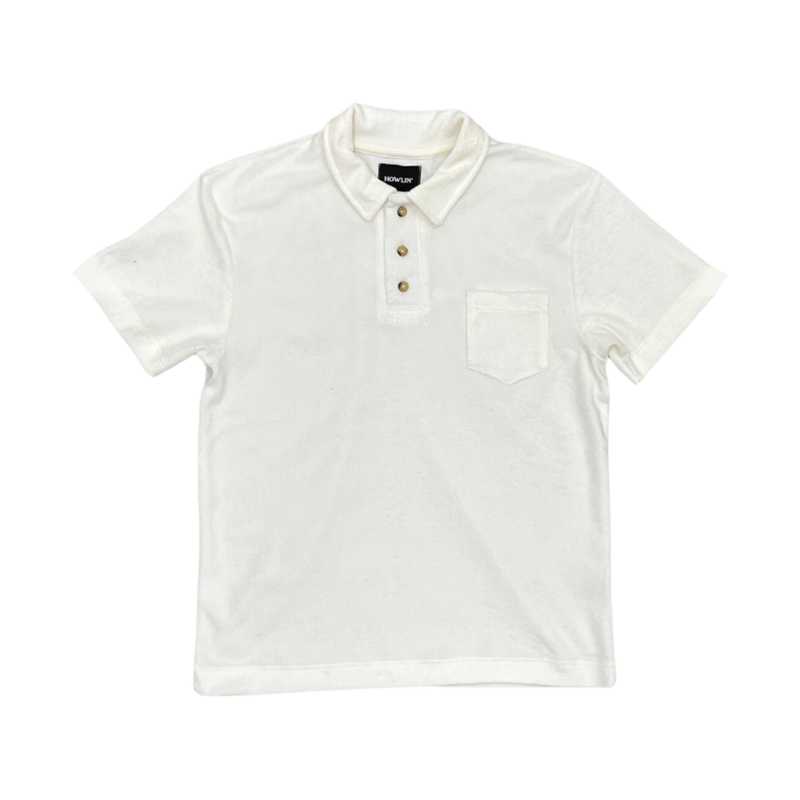 하울린 미스터 판타지 칼라 티셔츠 에크루(Howlin Mr Fantasy Collar T-Shirt Ecru)