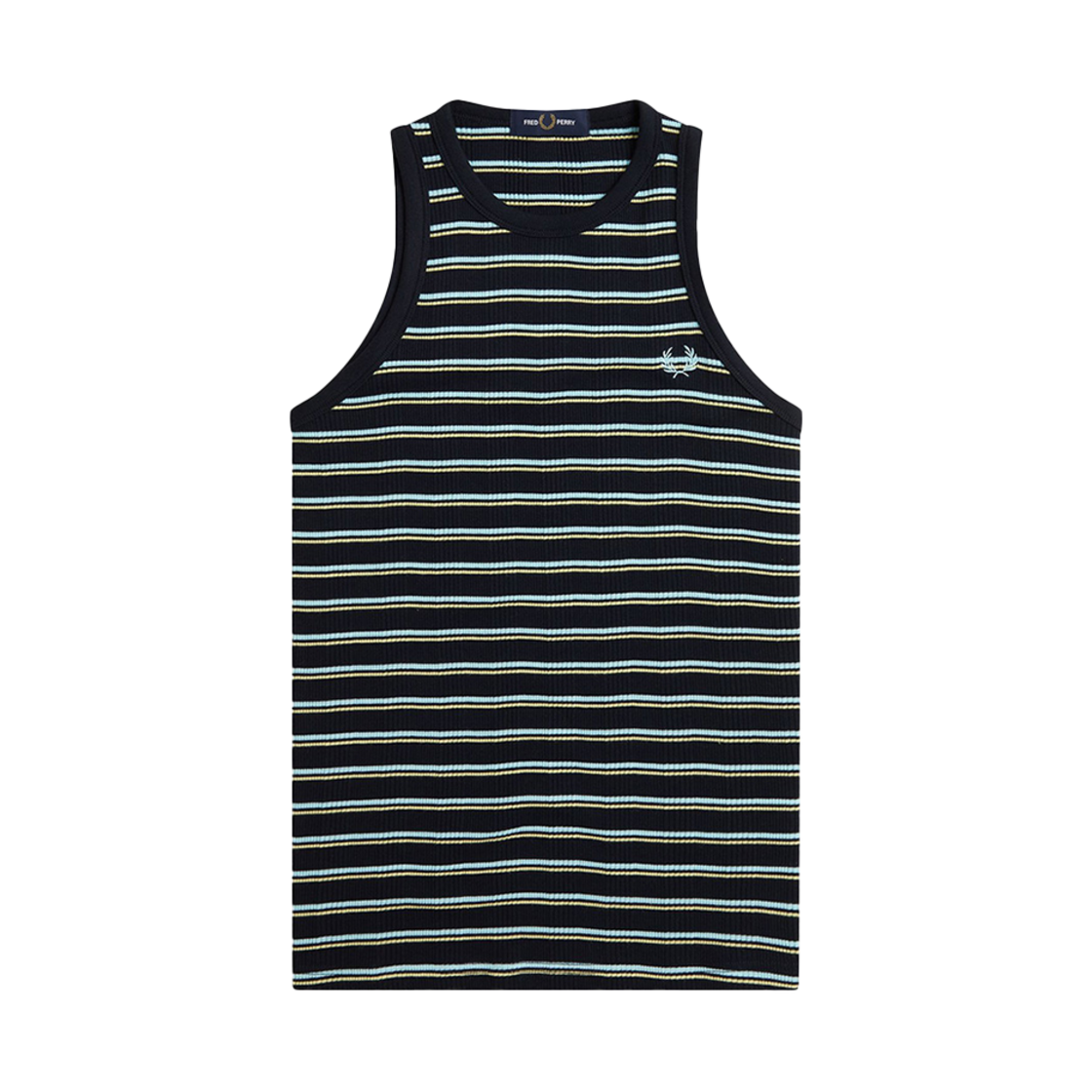 프레드페리 우먼스 스트라이프 립 베스트 네이비