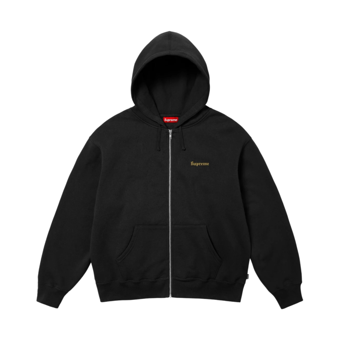 슈프림 크레스트 집업 후드 스웨트셔츠 블랙 - 25SS(Supreme Crest Zip Up Hooded Sweatshirt Black - 25SS) - 2