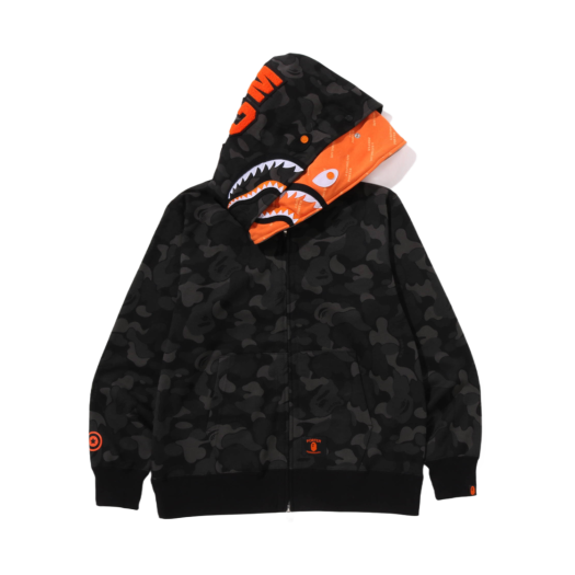 ベイシングエイプ　ブラックカモ柄　ウインドブレーカー 베이프 샤크 MA-1 블랙 | BAPE | KREAM